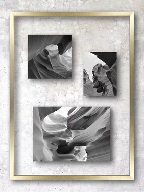Set of 2 - 15.6"x11.5" Float Thin Metal Gallery Wall Frame Brass - Threshold™